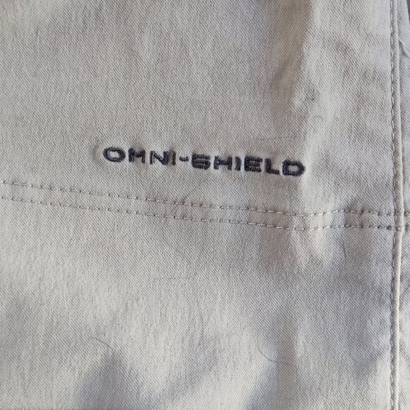Columbia Omni-shield lightweight outdoor pants cream women's size 12 long - Picture 6 of 16